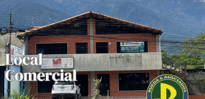 EN ALQUILER LOCAL COMERCIAL EN LA AV LOS PRÓCERES SECTOR SANTA BARBARA MÉRIDA – VENEZUELA